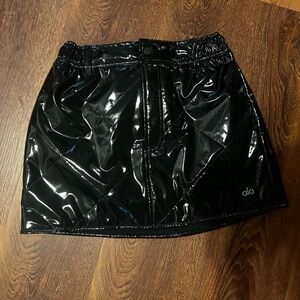 ALO Yoga Black Snomoto Puffer Skirt Womens sz Small